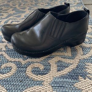 Barry worn Dansko Piet clogs size 38
